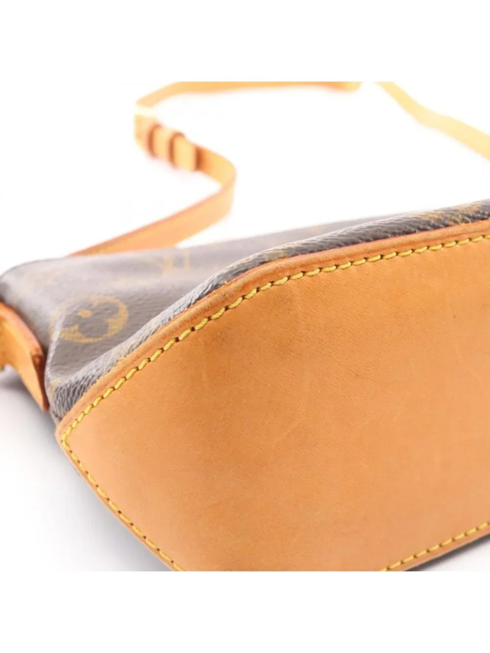 Louis Vuitton Shoulder Bag Trotteur Canvas Leather